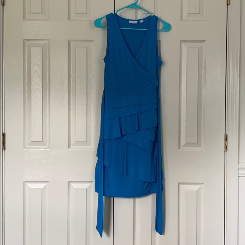 New York & Company wrap ruffle dress
